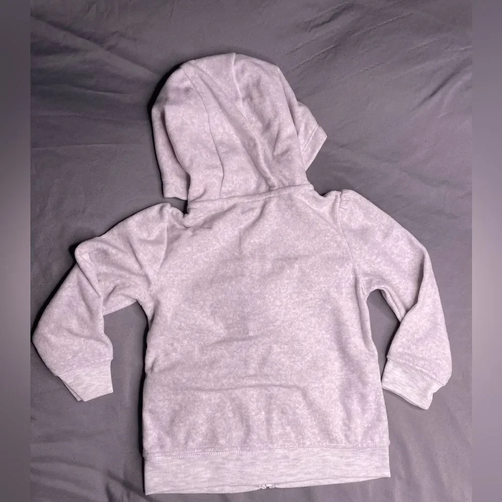Carter's Pink and Gray Hoodies with Bow and Heart